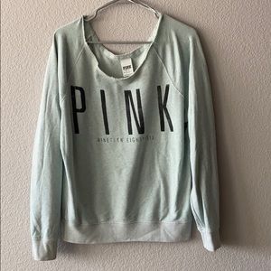 Off the shoulder sweatshirt